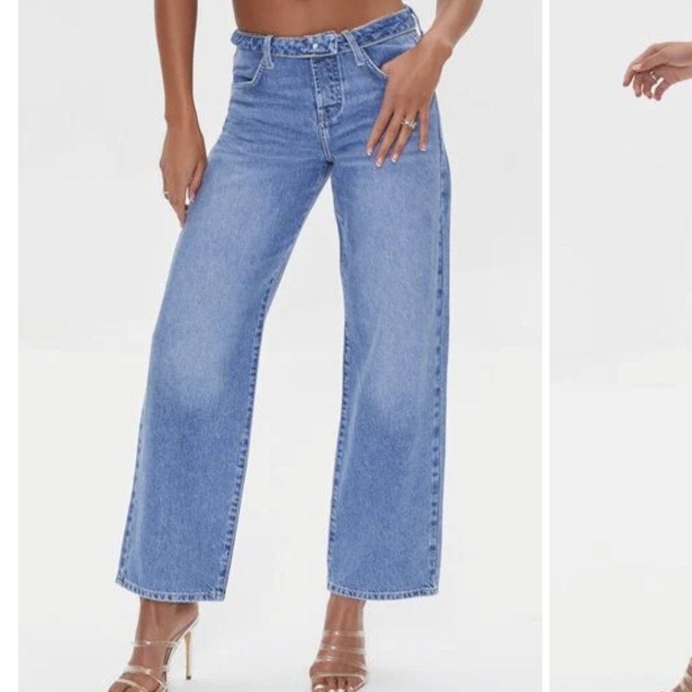New Mom jeans mid rise Straight-Leg - Picture 3 of 12
